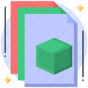 hexagon, box file, shape, box, archive, documents, paper, catalog, page