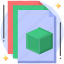 hexagon, box file, shape, box, archive, documents, paper, catalog, page 