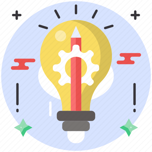 Art, bulb, draw, idea, imagination, light, pencil icon - Download on Iconfinder