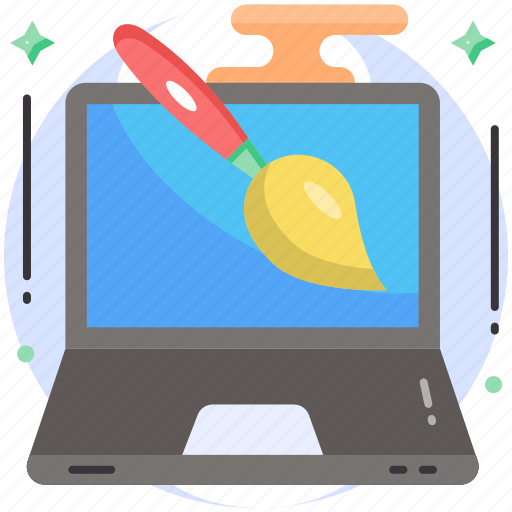 Computer, digital, drawing, art, laptop, paint, course icon - Download on Iconfinder