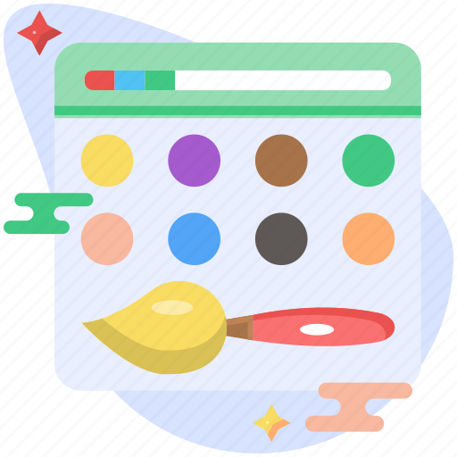 Art, gouache, paint, painting, watercolor, brush, drawing icon - Download on Iconfinder