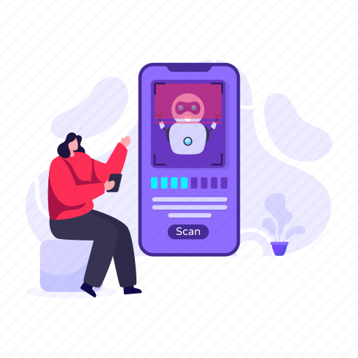 Face detection, image recognition, facial recognition, face recognition, recognition technology illustration - Download on Iconfinder