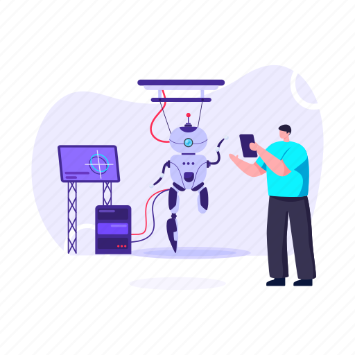 Artificial intelligence, modern technology, futuristic technology, ai technology, robotic technology illustration - Download on Iconfinder