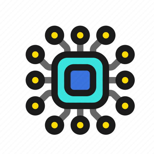 Chip, cpu, circuit, machine, learning, processor, computer icon - Download on Iconfinder