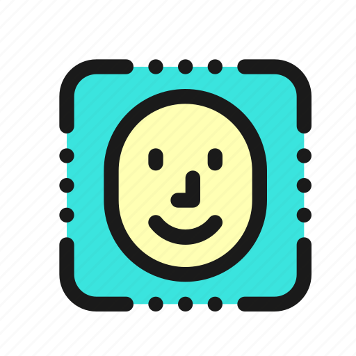 Face, recognition, detection, scan, person, avatar, smile icon - Download on Iconfinder
