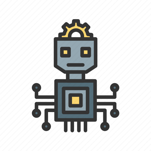 Robot, robotic, cyborg, artificial intelligence, technology, bot, automation icon - Download on Iconfinder