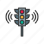 smart traffic light, road sign, signals, artificial intelligence, ai, traffic lights, lamp, controls 