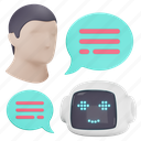 chat, bot, robot, service, talk, bubble, human, support