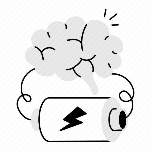 Brainstorming, brain power, mind power, ai mind, brain energy illustration - Download on Iconfinder