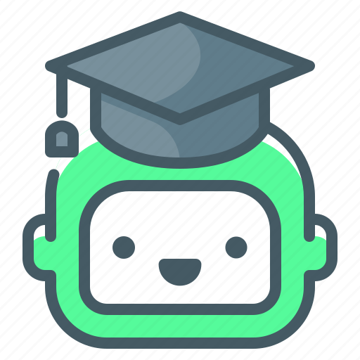 Artificial, intelligence, ai, education, hat, robot icon - Download on Iconfinder