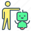 artificial, intelligence, ai, person, robot, bot 