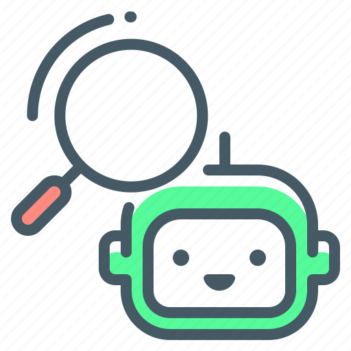 Artificial, intelligence, ai, search, magnifying, glass, magnify icon - Download on Iconfinder