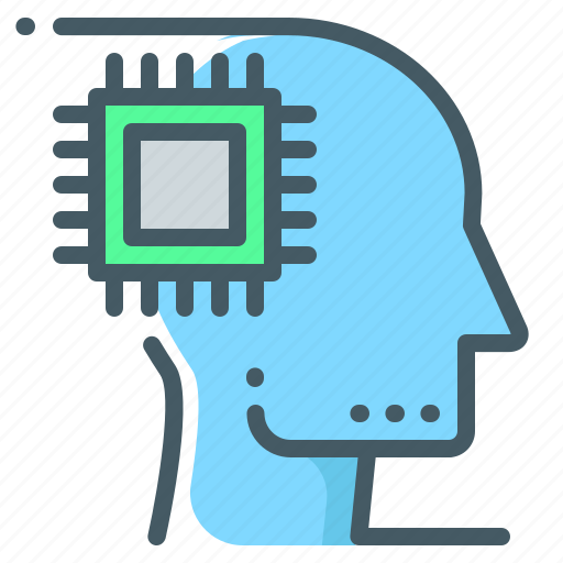 Artificial, intelligence, ai, head, mind, cpu, chip icon - Download on Iconfinder