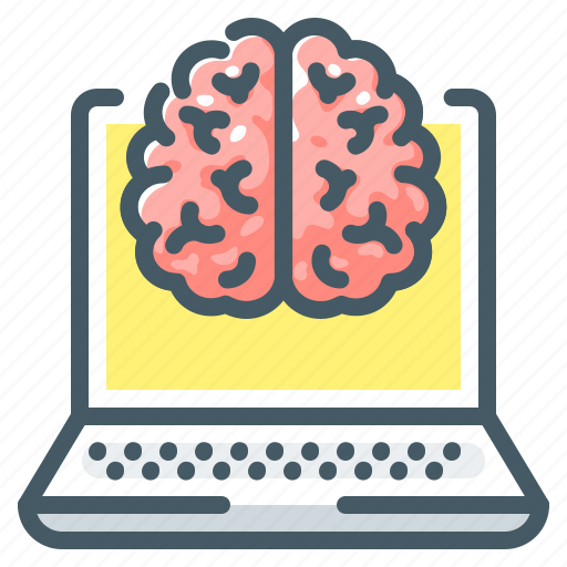 Computer, brain, mind, laptop, artificial, intelligence, ai icon - Download on Iconfinder