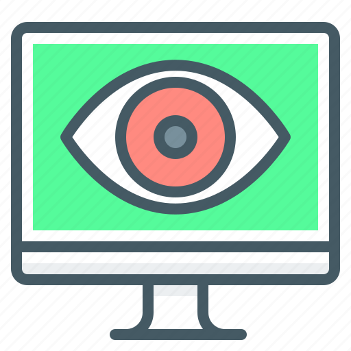 Computer, monitor, vision, eye, review icon - Download on Iconfinder