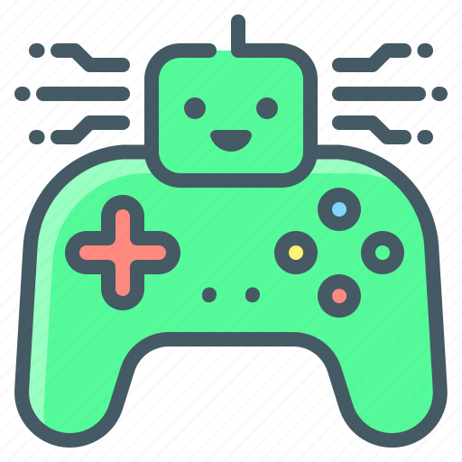 Gaming, technology, joystick, ai, artificial, intelligence icon - Download on Iconfinder