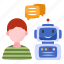 talk bot, robot, artificial intelligence, ai, chatbot 