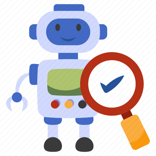Robot analysis, artificial intelligence, ai, mechanical person, robot exploration icon - Download on Iconfinder