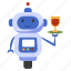 robot waiter, robot assistant, ai, artificial intelligence, serving drink 