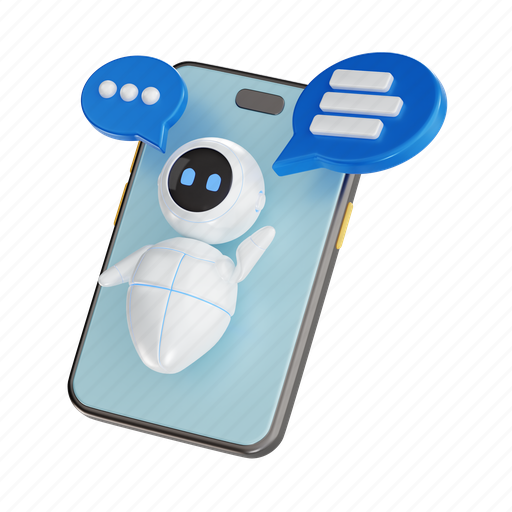 Ai chat bot, technology, robot, bot, machine, artificial intelligence, ai 3D illustration - Download on Iconfinder