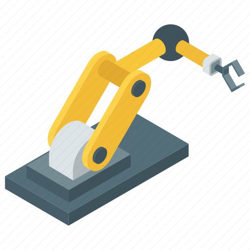 Industrial arm, industrial robot, production robot, robot hand machine, robot technology, robotic hydraulic arm icon - Download on Iconfinder