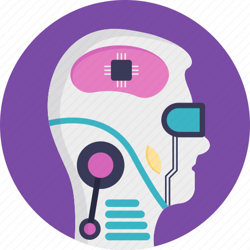 Artificial intelligence, machine intelligence, microchip inside brain, software agent, superintelligence icon - Download on Iconfinder