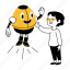 robot friend, bot, assistant, companion, playing, ai 