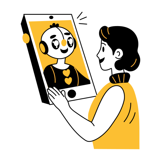 Robot assistant, companion, friend, bot, technology illustration - Download on Iconfinder
