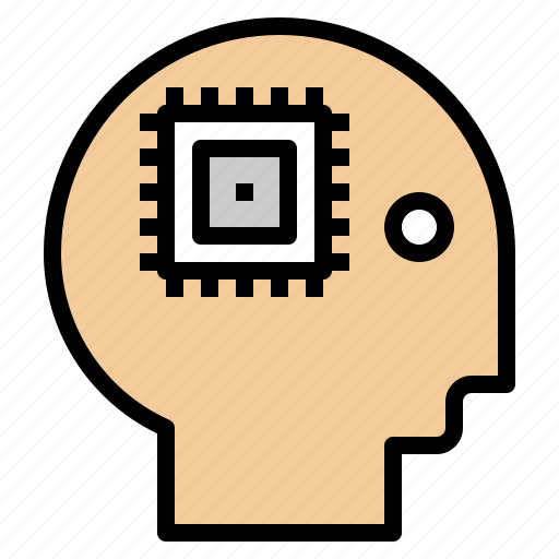 Chip, computer, head, human icon - Download on Iconfinder