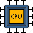 cpu, chip, microchip, processor