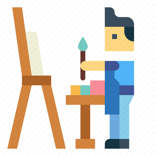 Painting, artist, drawing, art, man icon - Download on Iconfinder