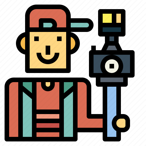 Photograper, man, camera, cameraman, photographic icon - Download on Iconfinder