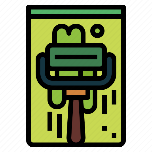 Printmaking, paint, brayer, art, roller icon - Download on Iconfinder