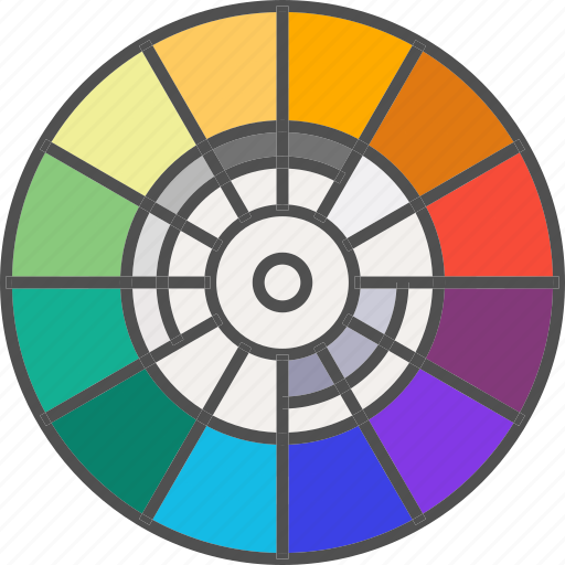 Color wheel, colors, painting, palette icon - Download on Iconfinder