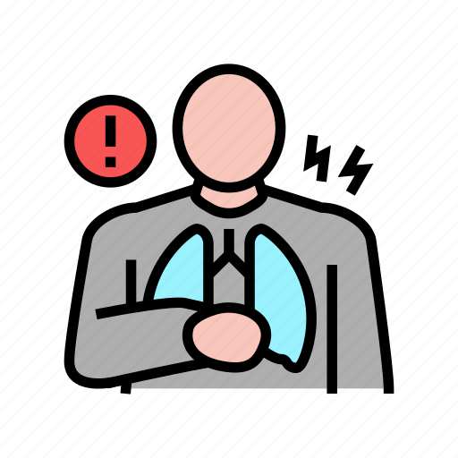 Chest, pain, symptom, mesothelioma, asbestos, material icon - Download on Iconfinder