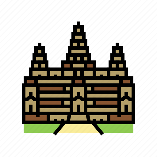 Angkor, wat, asia, building, land, scape icon - Download on Iconfinder