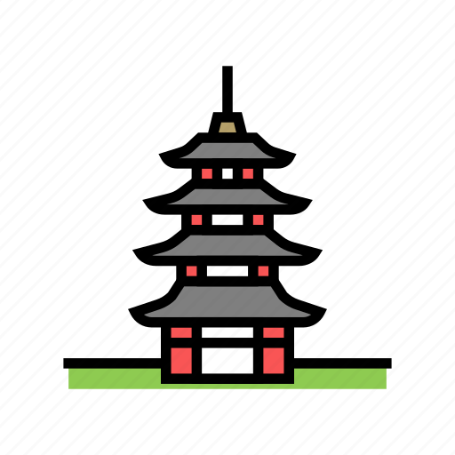 Pagoda, asia, building, land, scape, shaolin icon - Download on Iconfinder