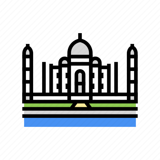 Taj, mahal, asia, building, land, scape icon - Download on Iconfinder