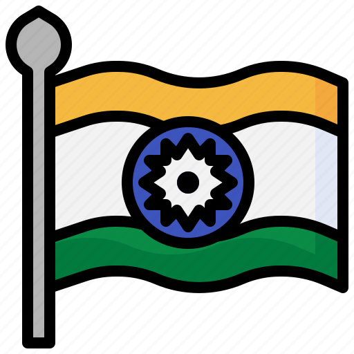 India, country, asia, flags, flag icon - Download on Iconfinder