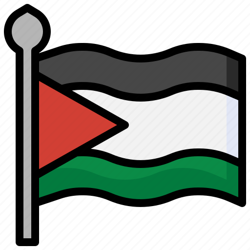 Palestine, country, asia, flags, flag icon - Download on Iconfinder
