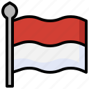 indonesia, country, asia, flags, flag