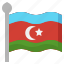 azerbaijan, country, asia, flags, flag 