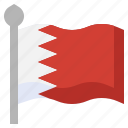bahrain, country, asia, flags, flag