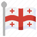 georgia, country, asia, flags, flag