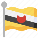 brunei, country, asia, flags, flag