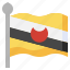 brunei, country, asia, flags, flag 