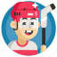 avatar, boy, hockey, man, sport 
