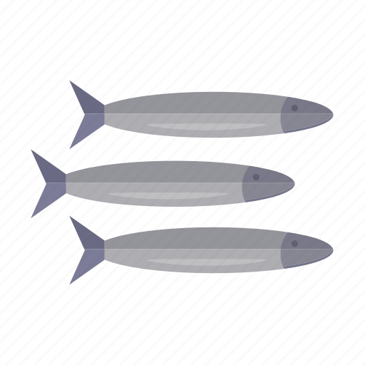 Anchovies, anchovy, fish, little fish, three icon - Download on Iconfinder