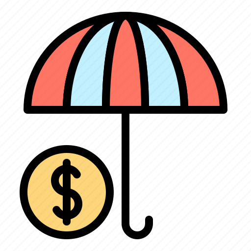 Coin, finance, insurance, money, protect, umbrella icon - Download on Iconfinder