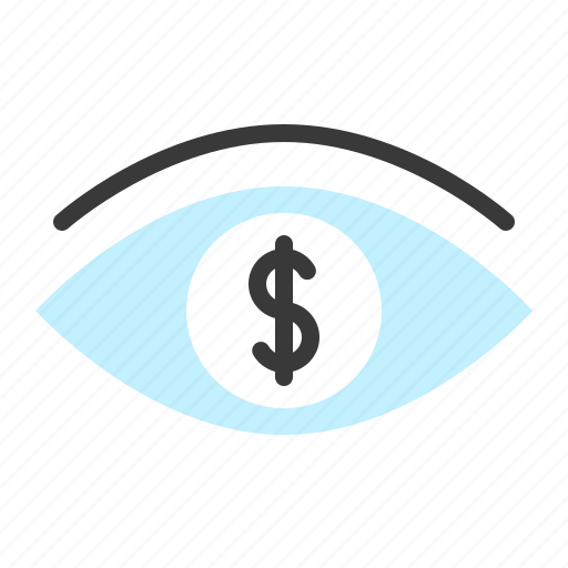 Dollar, earning, money, sight, vision, visualize icon - Download on Iconfinder